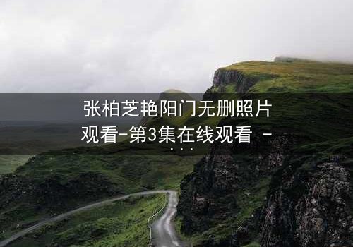 张柏芝艳阳门无删照片观看-第3集在线观看 - 真相背后,谁在操控命运?