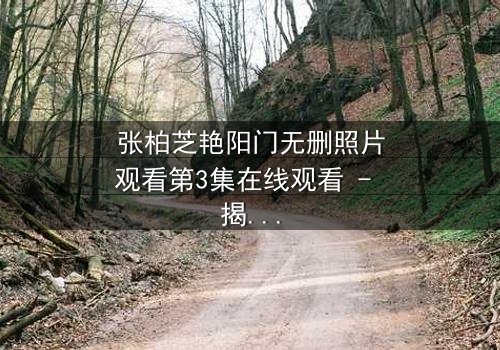 张柏芝艳阳门无删照片观看第3集在线观看 - 揭开尘封秘密的终极诱惑