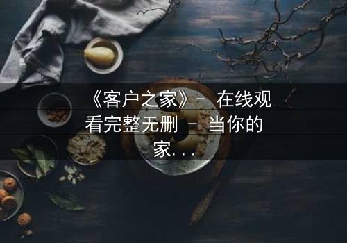 《客户之家》- 在线观看完整无删 - 当你的家变成别人的牢笼
