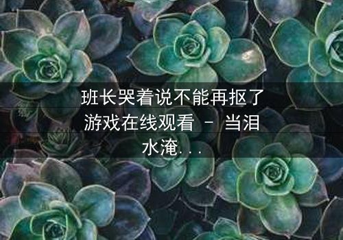 班长哭着说不能再抠了游戏在线观看 - 当泪水淹没屏幕,谁在背后操控一切?
