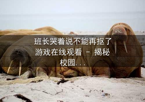 班长哭着说不能再抠了游戏在线观看 - 揭秘校园背后的惊心真相