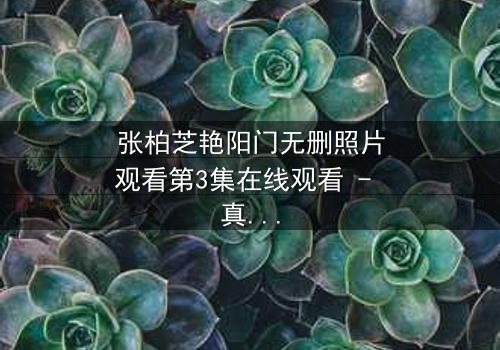 张柏芝艳阳门无删照片观看第3集在线观看 - 真相背后,谁在操控一切?